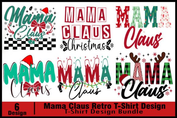 Download Mama Claus Retro Christmas Bundle - Retro christmas Collection
