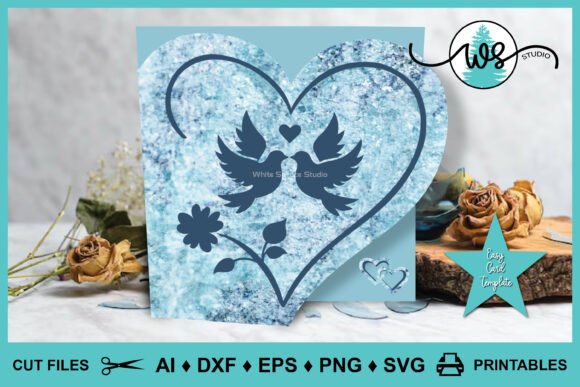 Download Wedding Anniversary Card Template SVG - Premium Resources
