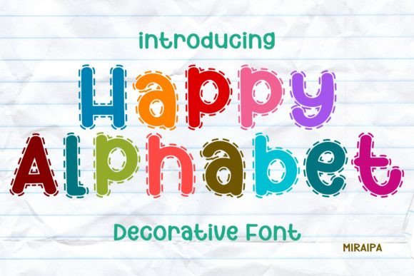 Download Happy Alphabet Font - Alphabet font Collection